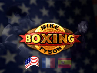 Mike Tyson Boxing title screen for Playstation